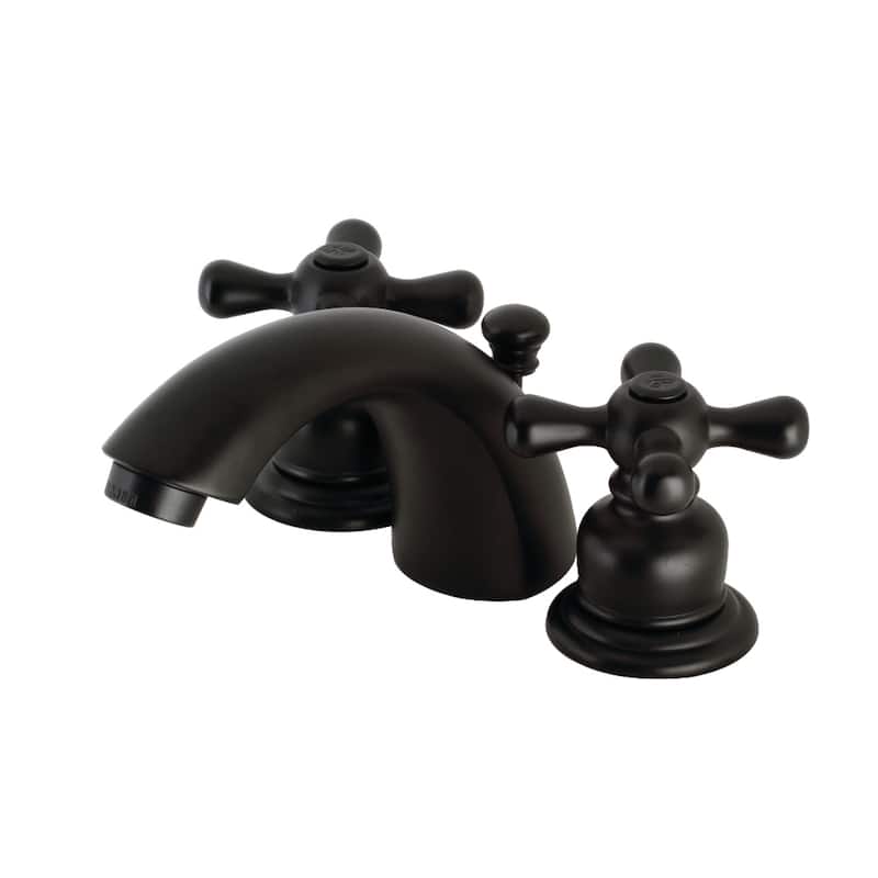 Victorian Mini-Widespread Bathroom Faucet - Matte Black