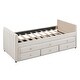 preview thumbnail 19 of 30, Roomfitters Twin Size Upholstered Daybed with Twin Size Trundle and Drawers, Velvet, Durable & Easy to Assemble, for Bedroom
