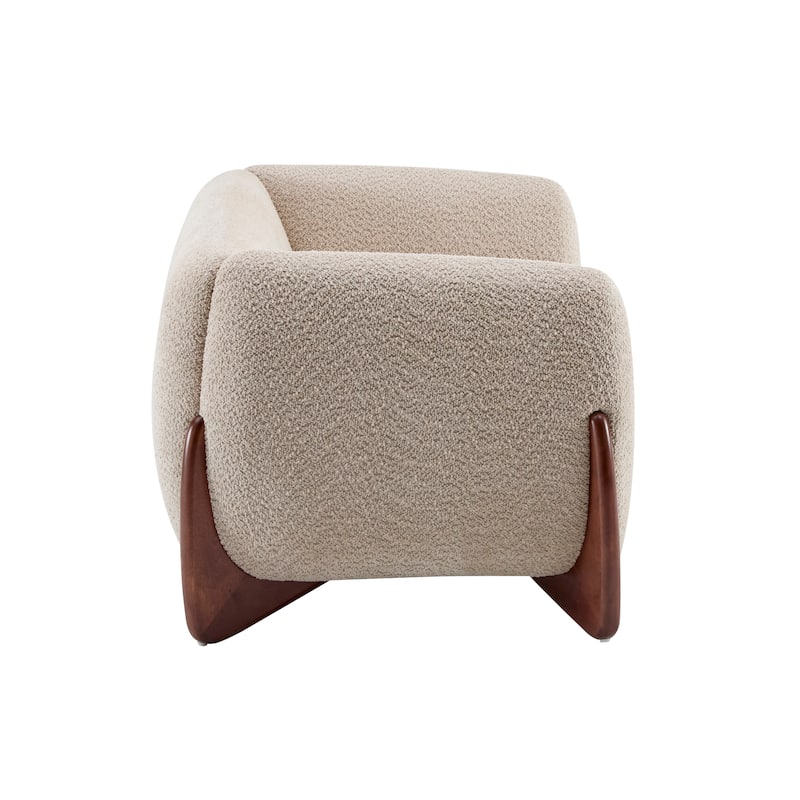Alma Upholstered Boucle Loveseat by Christopher Knight Home