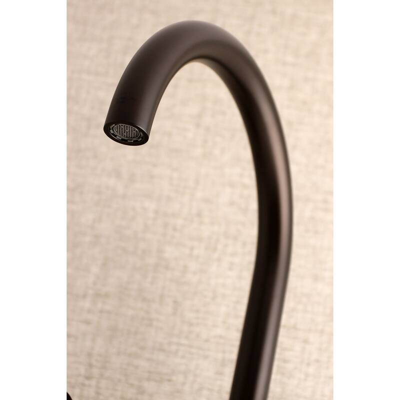 Kingston Brass Concord 8 in. Adjustable Center Wall Mount Kitchen Faucet