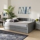 preview thumbnail 6 of 23, Lennon Modern and Contemporary Velvet Fabric Daybed with Trundle