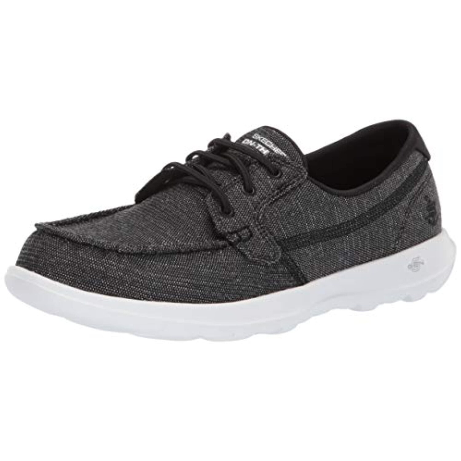 skechers go walk lite boat shoes black