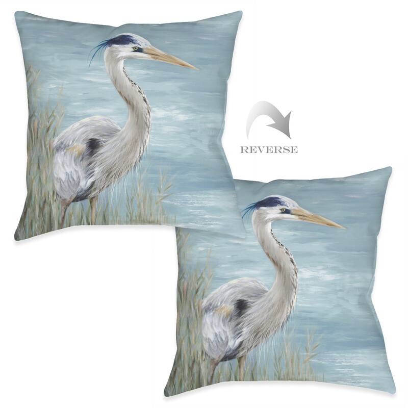 Heron by the Bay Indoor Pillow