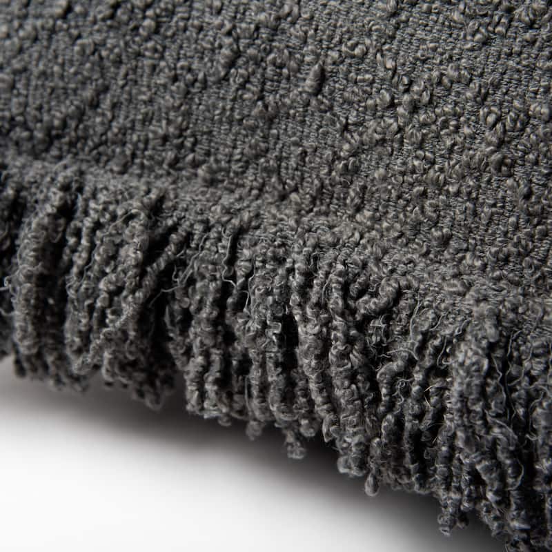 Rizzy Home Solid Modern Craft Textured Throw Pillow