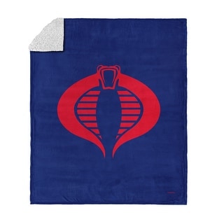 Hasbro GI Joe Symbols Silk Touch Sherpa Throw Blanket - Bed Bath ...