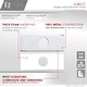 preview thumbnail 16 of 28, Stylish Single-Hole Bathroom Faucet Plate A-801 - 6 1/8"x 2 1/2"