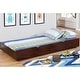 preview thumbnail 19 of 17, Bays Transitional Twin Wood Underbed Trundle with Casters by Furniture of America Dark Walnut
