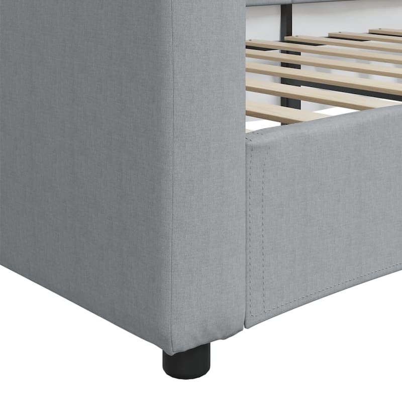 vidaXL Day Bed Upholstered Sleeper Sofa Bed for Bedroom Living Room Fabric
