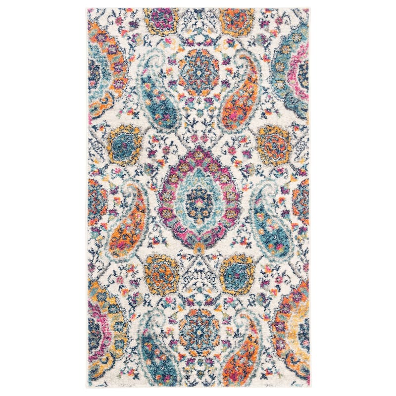 SAFAVIEH Madison Belle Boho Glam Paisley Pattern Area Rug