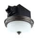 Ultra Quiet Bathroom Exhaust Fan with LED Light and Nightlight 110CFM 1.5 Sone Oil Rubbed Bronze Finish - CFL