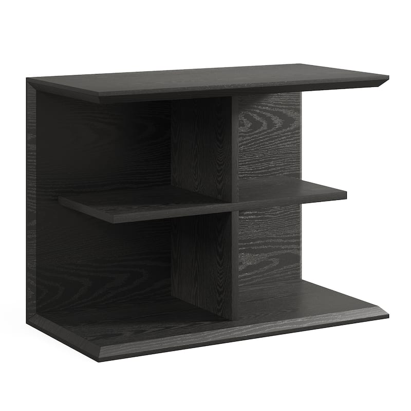 Small Black End Side Table Nightstand for Living Room Bedroom