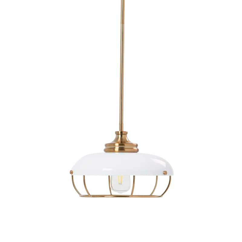 Robert Stevenson Lighting Presley - Caged Dome Ceiling Light - 13.0"L x 13.0"W x 8.9"H