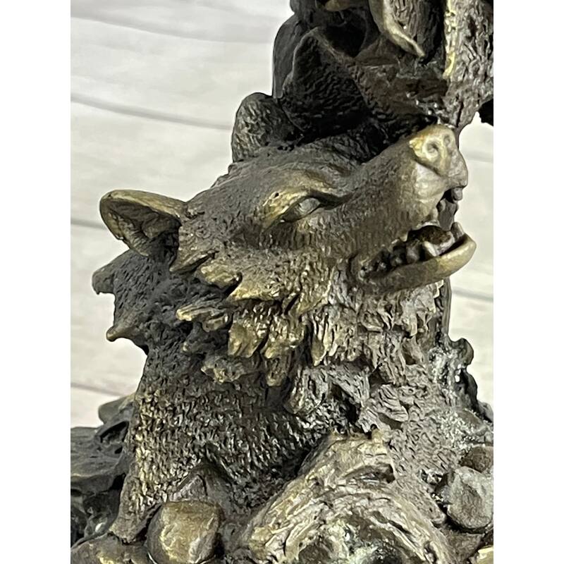 Native American Indian Totem Pole Bronze Sculpture Statue Original Art By Milo