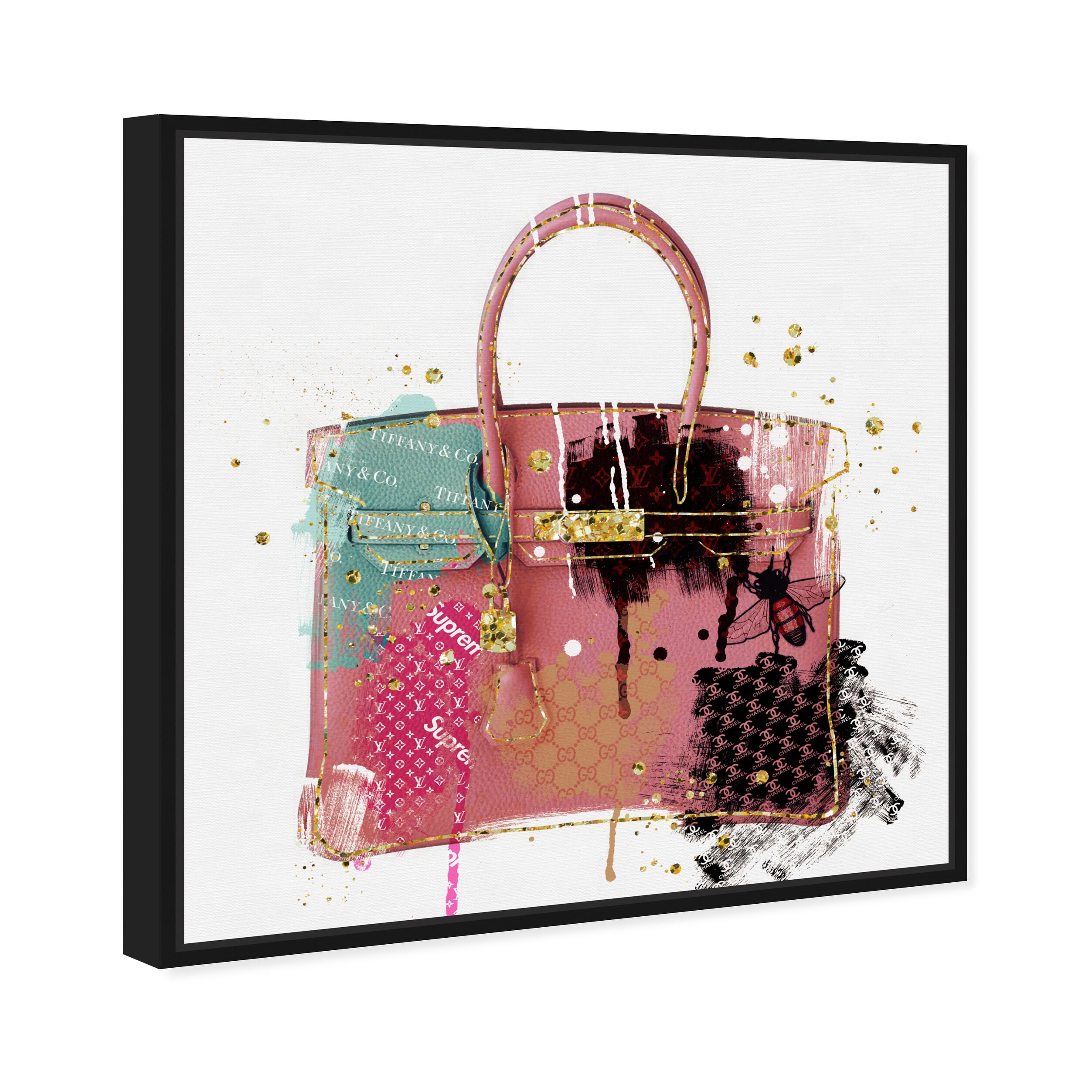 13 X 19 My Purse Collection Fashion And Glam Framed Wall Art