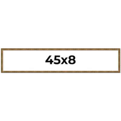 45x8 Frame Gold Solid Wood Picture Frame - Complete Modern Photo Frame