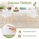 preview thumbnail 8 of 27, 3 Pieces Kids Table and Chairs Set for Arts Crafts Snack Time - 24.5" x 24.5" x 17"