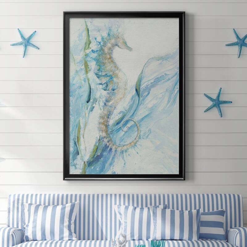 New Seahorse Premium Framed Canvas - Ready to Hang