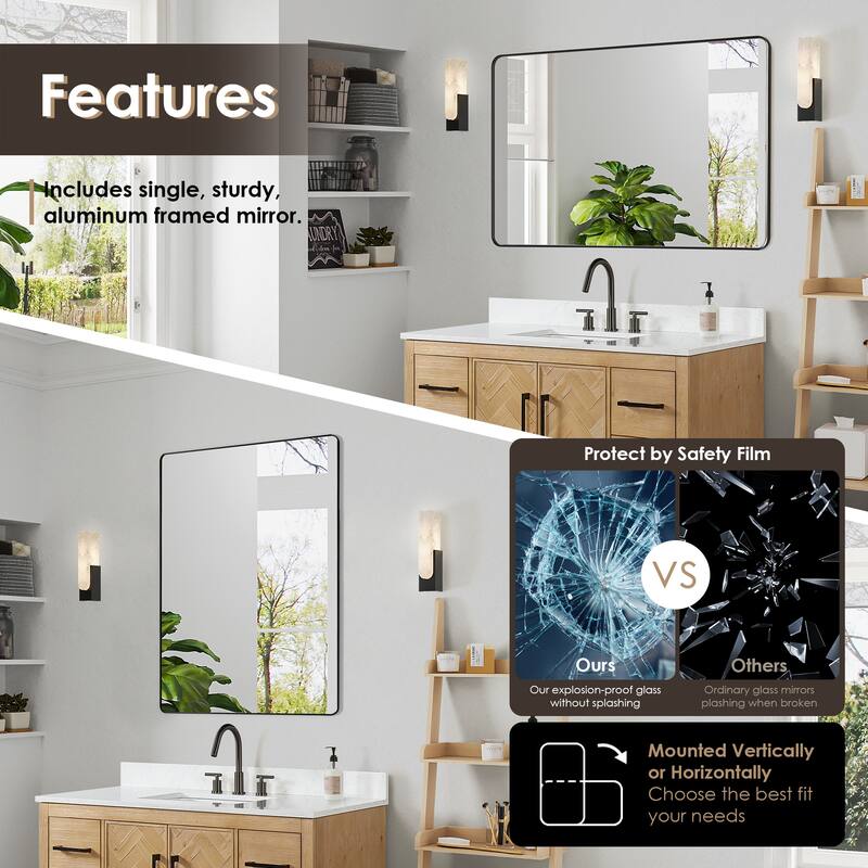 Altair Bellavia Bath Vanity in Weathered Fir with Mirror
