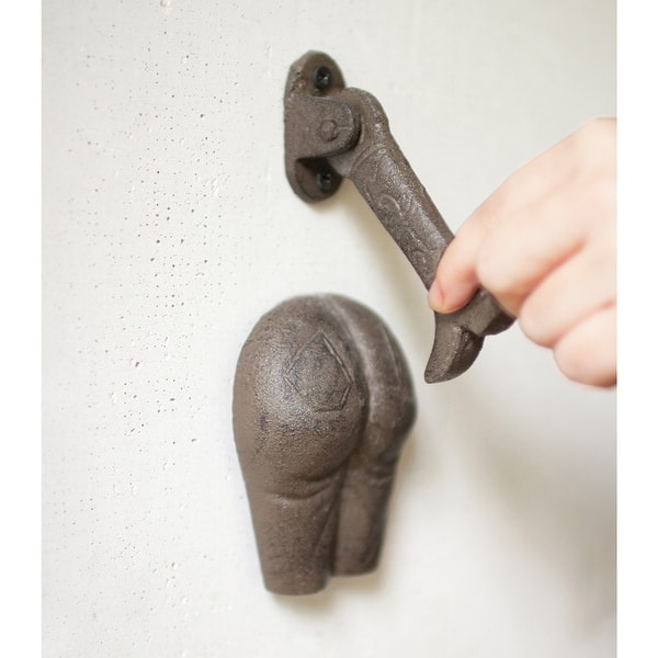 Shop Kalalou Kick In The Pants Doorknocker Cast Iron Door