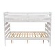 preview thumbnail 24 of 24, Twin XL Over Queen Bunk Bed with Ladder & Slat Support, Solid Wood Bunk Bed Frame with Safety Guardrail, Separated into 2 Beds