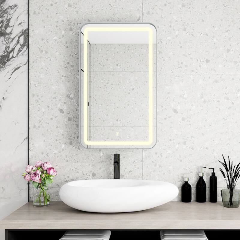Rectangle Medicine Cabinet Mirror Bathroom Mirror with Storage