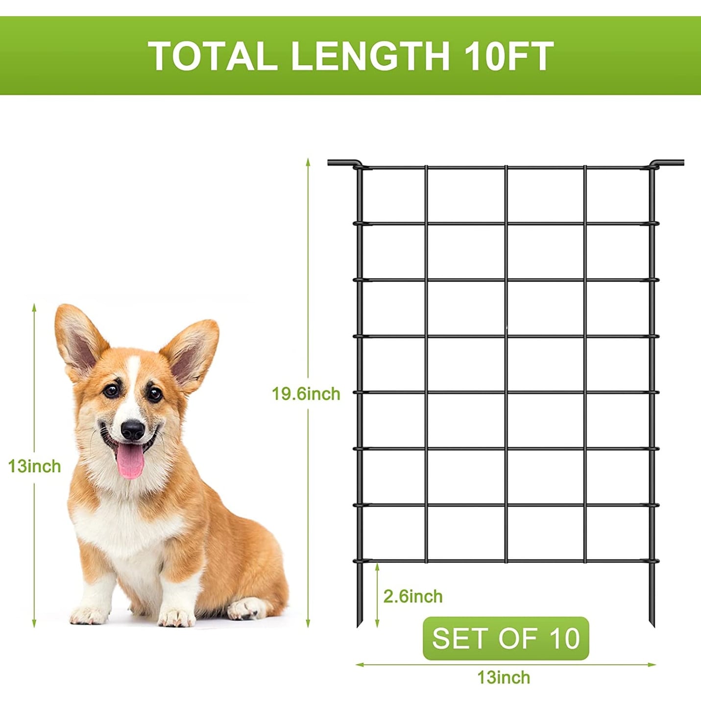 Metal Garden Fence - Overstock - 36723765