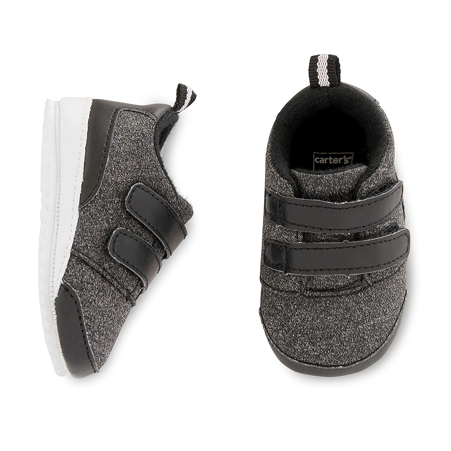 Shop Carter S Baby Boy Sneaker Black Grey 3 6 Months 3