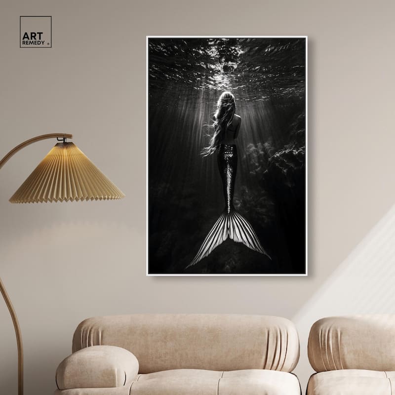 Mermaid Night Canvas by Art Remedy