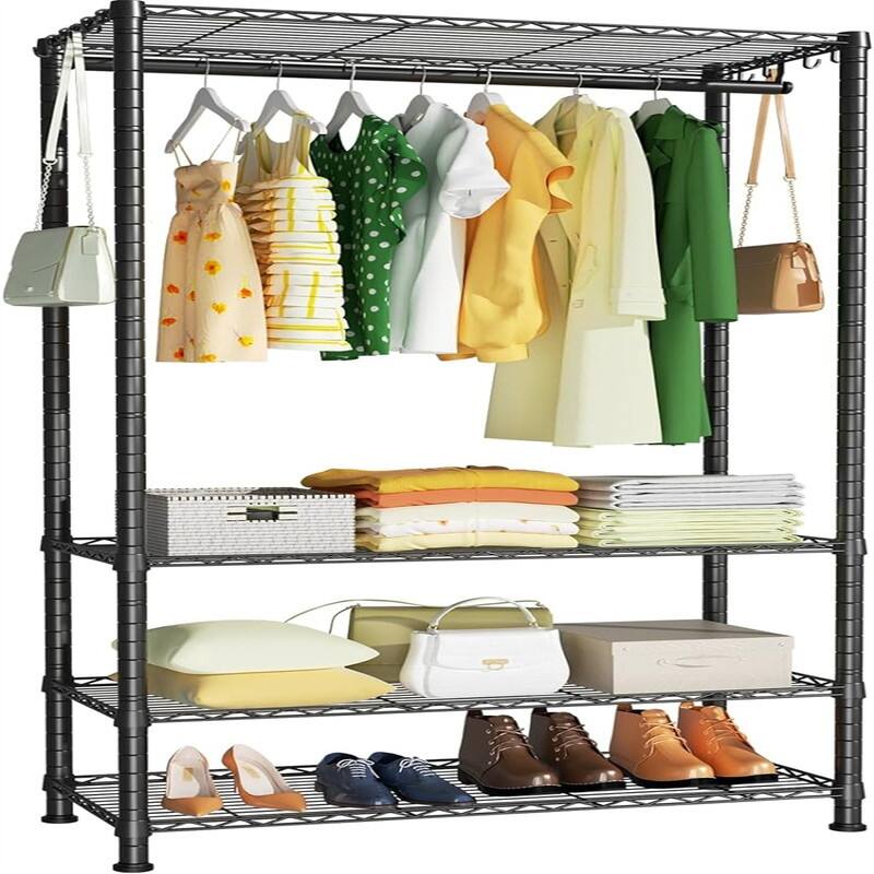 4 Tier Garment Rack - 25.6"L x 15.7"D x 73.2"H