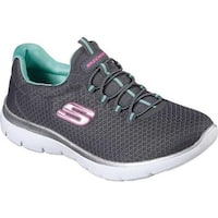 Skechers Women's Summits Training Sneaker Charcoal/Green