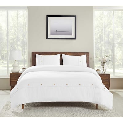 Superior Gina Organic Cotton Percale Duvet Cover Set