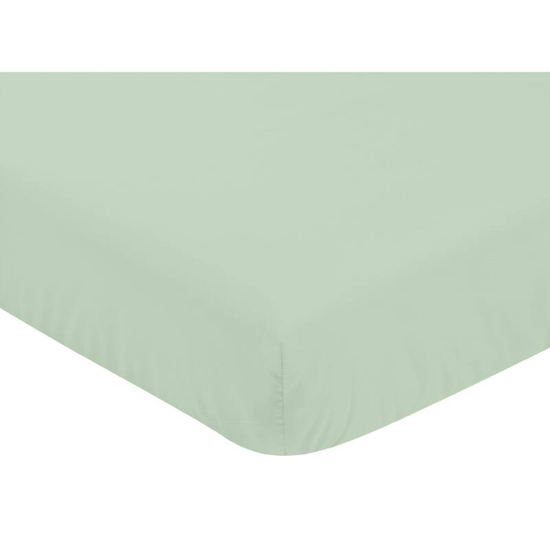 Sweet Jojo Designs Coral and Mint Woodsy Collection 4-piece Bumperless Crib Bedding Set