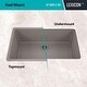 preview thumbnail 7 of 5, Lexicon Kitchen Sink Quartz Composite 32 Inch Galaxy Concrete - 19x32