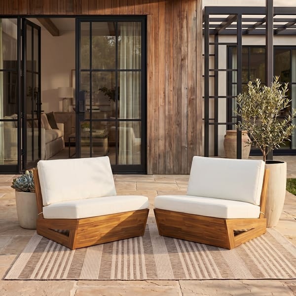 SAFAVIEH Outdoor Patio Furniture Lynn Lounge Chair (Set of 2) - 33" W x 34" D x 24" H