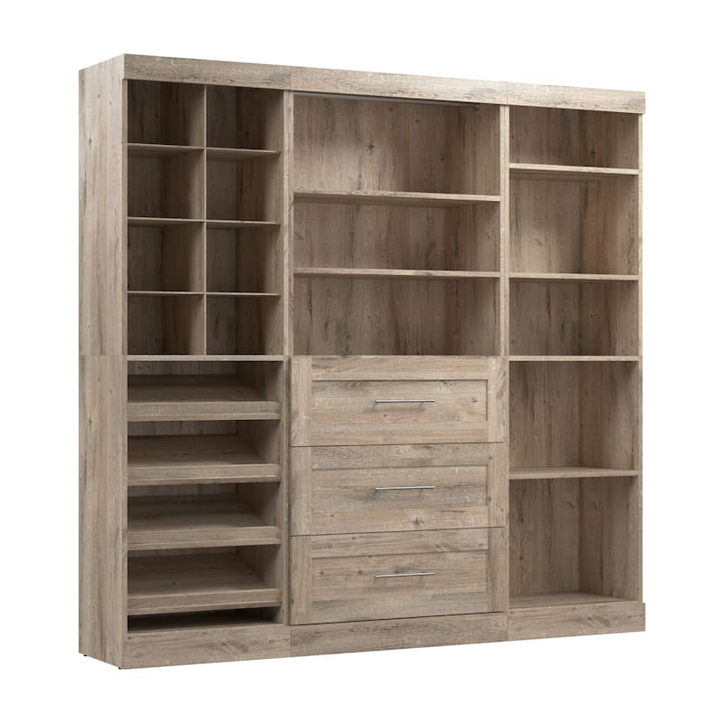 Pur 86-Inch Closet Organizer with Storage Cubbies by Bestar