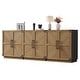 preview thumbnail 6 of 12, 2 Doors Vintage Magician Storage Cabinet 3-Piece - Brown