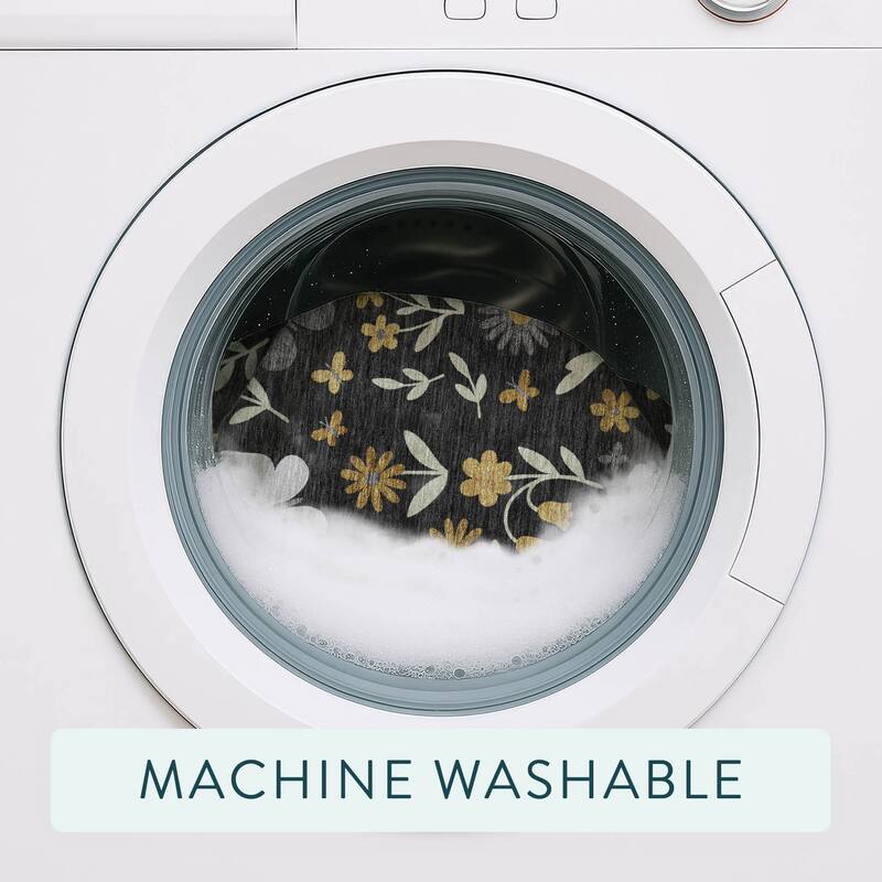 Machine Washable Indoor/ Outdoor Whimsy Butterfly Chantille Rug