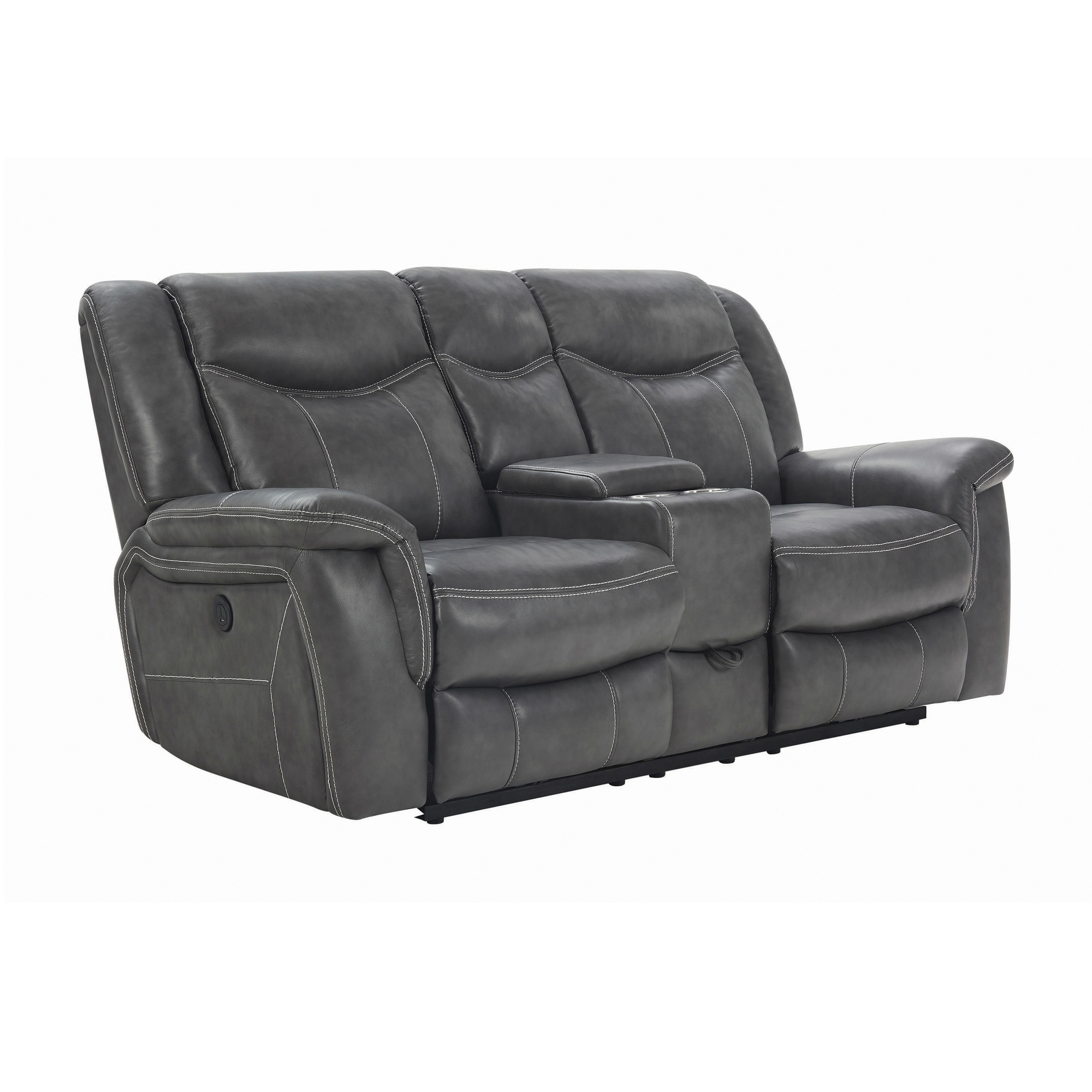 Carmen Cool Grey Motion Loveseat