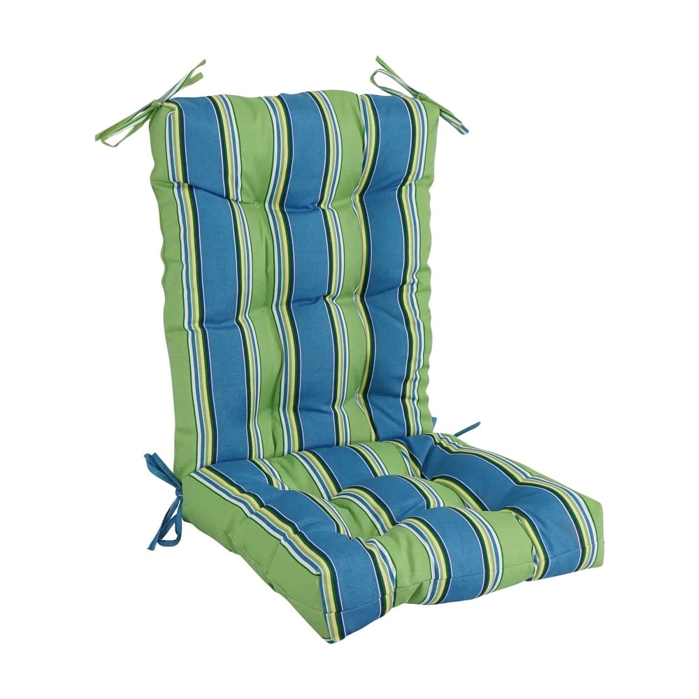 Multi-section Tufted Outdoor Seat/Back Chair Cushion (Multiple Sizes)