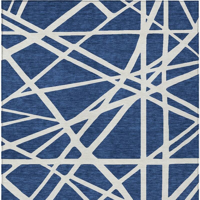 HomeRoots Geometric Transitional Rectangle Outdoor Rug