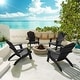 preview thumbnail 6 of 49, WINSOON HIPS Oversized Adirondack Chair with Cup-Holder
