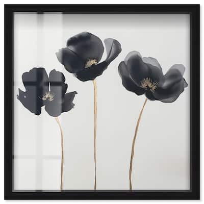 Nocturnal Flowers II Shadowbox by Art Remedy