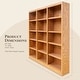 preview thumbnail 15 of 17, Concepts in Wood Triple Wide Wood Bookcase, 15 Shelf, 72 inch Tall