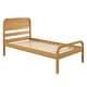 preview thumbnail 8 of 7, P’kolino Curva Rattan Twin Bed - FSC Certifed Solid Wood - Natural