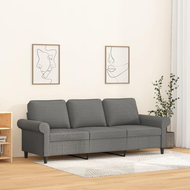 vidaXL Sofa Chair Living Room Accent Upholstered Chair with Armrest Fabric