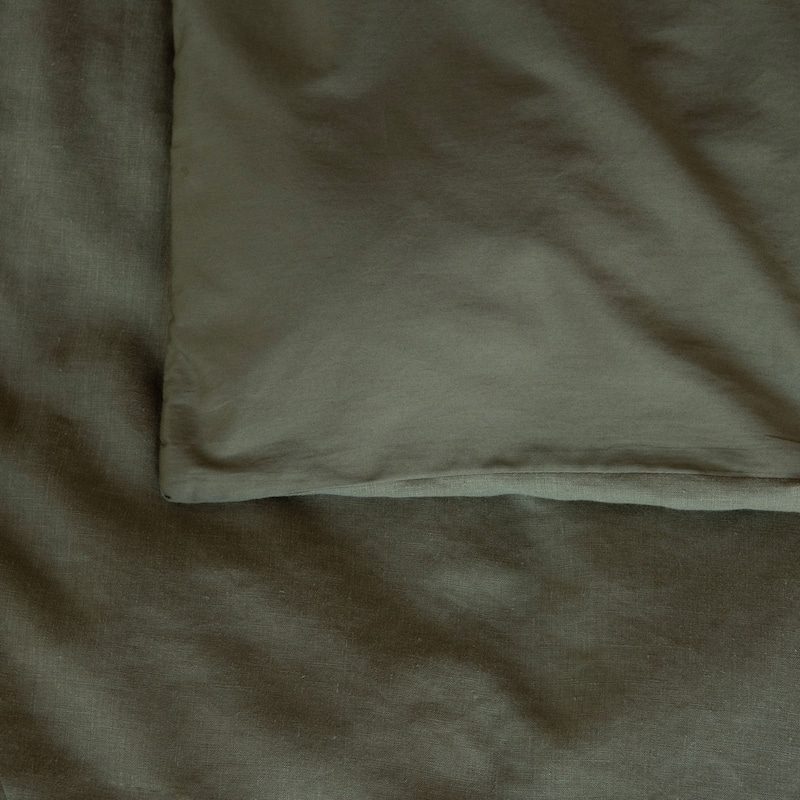 French Linen and Cotton Duvet Cover & Sham Set by BOKSER HOME