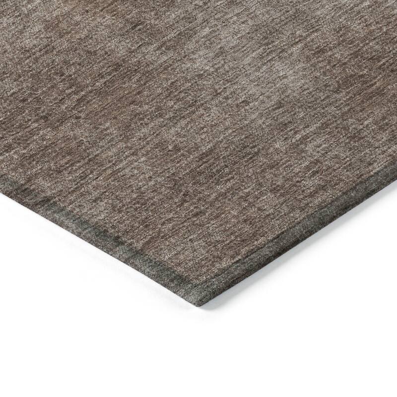 HomeRoots Solid Color Transitional Rectangle Outdoor Rug