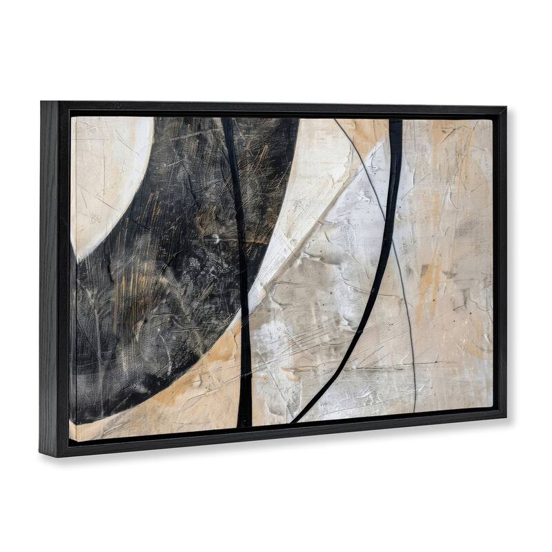 Stupell Arched Urban Abstract Framed Floater Canvas Wall Art Design By LSR Creative Studio