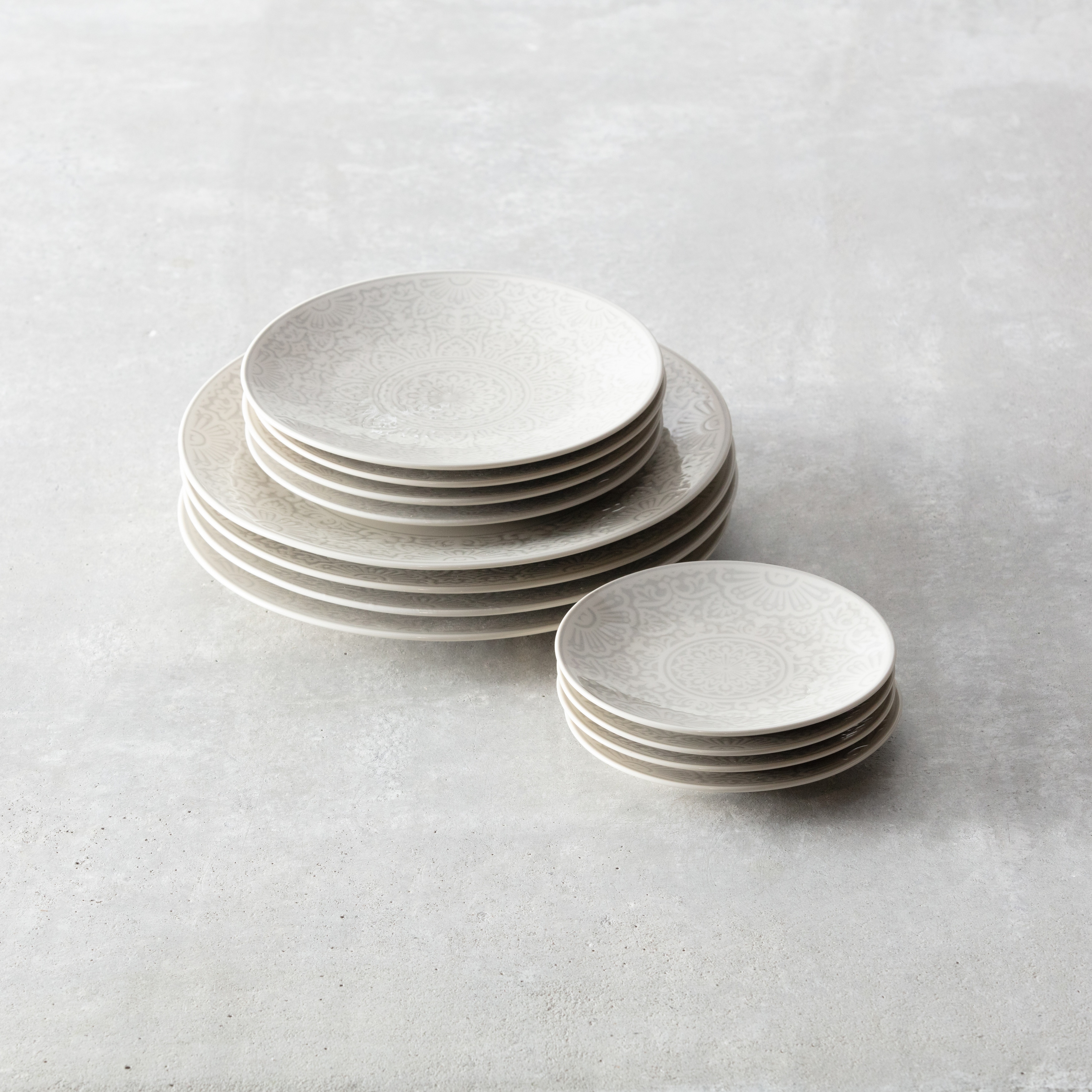 Fortessa Havana Porcelain, 12 Piece Dinnerware Set (Service for 4), Adobo