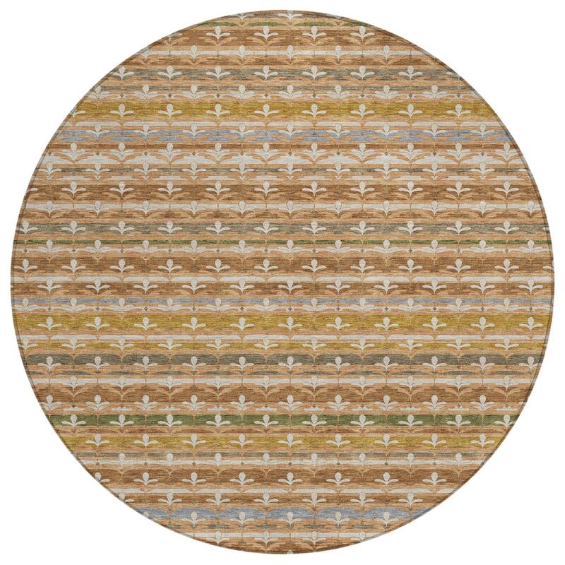 Machine Washable Indoor/ Outdoor Stripe Bramlage Chantille Rug